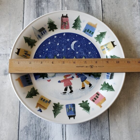 Nikko Winter Wonderland - Deb Mores (set of 2) Dinner Plate - Christmas - Picture 4 of 6